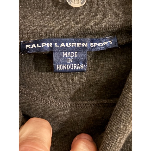 Ralph Lauren Sport Women's Charcoal Gray Turtleneck Long Sleeve Top Size L - Picture 3 of 6